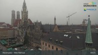 Archiv Foto Webcam Marienplatz München - Altes Rathaus 08:00