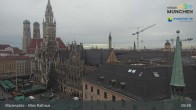 Archiv Foto Webcam Marienplatz München - Altes Rathaus 08:00