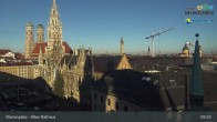 Archiv Foto Webcam Marienplatz München - Altes Rathaus 08:00