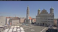 Archived image Webcam Rathausplatz in Augsburg, Bavaria 11:00