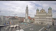 Archiv Foto Webcam Augsburger Rathausplatz und Perlachturm 15:00