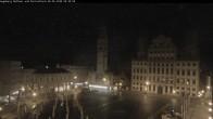 Archiv Foto Webcam Augsburger Rathausplatz und Perlachturm 23:00