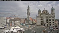 Archived image Webcam Rathausplatz in Augsburg, Bavaria 11:00