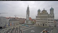 Archiv Foto Webcam Augsburger Rathausplatz und Perlachturm 06:00