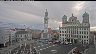 Archiv Foto Webcam Augsburger Rathausplatz und Perlachturm 05:00