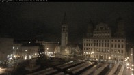 Archiv Foto Webcam Augsburger Rathausplatz und Perlachturm 05:00