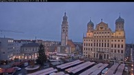 Archiv Foto Webcam Augsburger Rathausplatz und Perlachturm 15:00