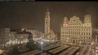 Archiv Foto Webcam Augsburger Rathausplatz und Perlachturm 17:00