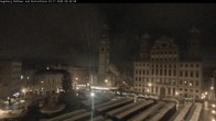 Archiv Foto Webcam Augsburger Rathausplatz und Perlachturm 23:00