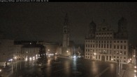 Archiv Foto Webcam Augsburger Rathausplatz und Perlachturm 05:00