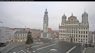 Archiv Foto Webcam Augsburger Rathausplatz und Perlachturm 07:00