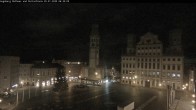 Archiv Foto Webcam Augsburger Rathausplatz und Perlachturm 05:00