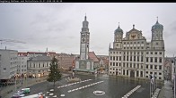 Archiv Foto Webcam Augsburger Rathausplatz und Perlachturm 07:00