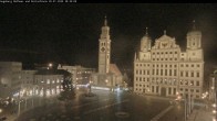 Archiv Foto Webcam Augsburger Rathausplatz und Perlachturm 19:00