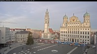 Archiv Foto Webcam Augsburger Rathausplatz und Perlachturm 15:00