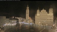 Archiv Foto Webcam Augsburger Rathausplatz und Perlachturm 17:00