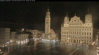 Archiv Foto Webcam Augsburger Rathausplatz und Perlachturm 21:00