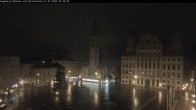 Archiv Foto Webcam Augsburger Rathausplatz und Perlachturm 23:00