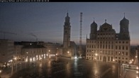 Archiv Foto Webcam Augsburger Rathausplatz und Perlachturm 05:00