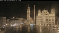 Archived image Webcam Rathausplatz in Augsburg, Bavaria 21:00