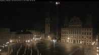 Archiv Foto Webcam Augsburger Rathausplatz und Perlachturm 23:00