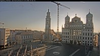 Archiv Foto Webcam Augsburger Rathausplatz und Perlachturm 06:00