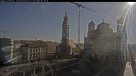 Archiv Foto Webcam Augsburger Rathausplatz und Perlachturm 07:00