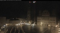 Archiv Foto Webcam Augsburger Rathausplatz und Perlachturm 23:00