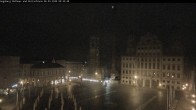 Archiv Foto Webcam Augsburger Rathausplatz und Perlachturm 23:00