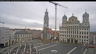 Archiv Foto Webcam Augsburger Rathausplatz und Perlachturm 06:00
