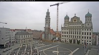 Archiv Foto Webcam Augsburger Rathausplatz und Perlachturm 06:00