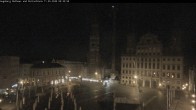 Archiv Foto Webcam Augsburger Rathausplatz und Perlachturm 23:00