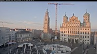 Archived image Webcam Rathausplatz in Augsburg, Bavaria 19:00