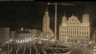 Archived image Webcam Rathausplatz in Augsburg, Bavaria 21:00
