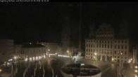 Archiv Foto Webcam Augsburger Rathausplatz und Perlachturm 23:00