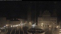 Archiv Foto Webcam Augsburger Rathausplatz und Perlachturm 01:00