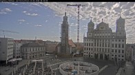 Archiv Foto Webcam Augsburger Rathausplatz und Perlachturm 07:00