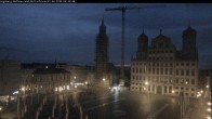 Archiv Foto Webcam Augsburger Rathausplatz und Perlachturm 03:00