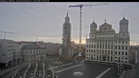 Archiv Foto Webcam Augsburger Rathausplatz und Perlachturm 06:00