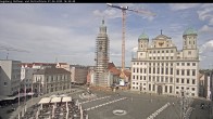 Archiv Foto Webcam Augsburger Rathausplatz und Perlachturm 15:00