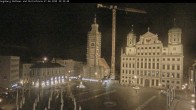 Archiv Foto Webcam Augsburger Rathausplatz und Perlachturm 21:00