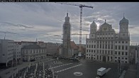 Archiv Foto Webcam Augsburger Rathausplatz und Perlachturm 06:00