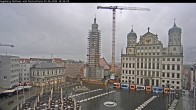 Archiv Foto Webcam Augsburger Rathausplatz und Perlachturm 17:00