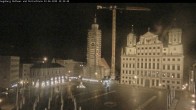Archiv Foto Webcam Augsburger Rathausplatz und Perlachturm 21:00