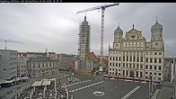 Archiv Foto Webcam Augsburger Rathausplatz und Perlachturm 17:00
