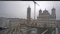 Archiv Foto Webcam Augsburger Rathausplatz und Perlachturm 05:00