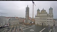 Archiv Foto Webcam Augsburger Rathausplatz und Perlachturm 09:00