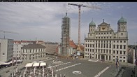 Archived image Webcam Rathausplatz in Augsburg, Bavaria 13:00
