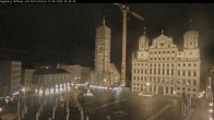 Archiv Foto Webcam Augsburger Rathausplatz und Perlachturm 21:00