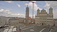 Archived image Webcam Rathausplatz in Augsburg, Bavaria 13:00